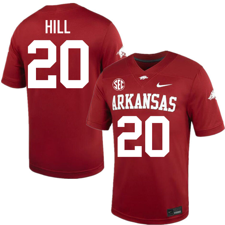 Rodney Hill Arkansas Jersey,Arkansas Razorbacks #20 Rodney Hill Jersey Youth College-Cardinal